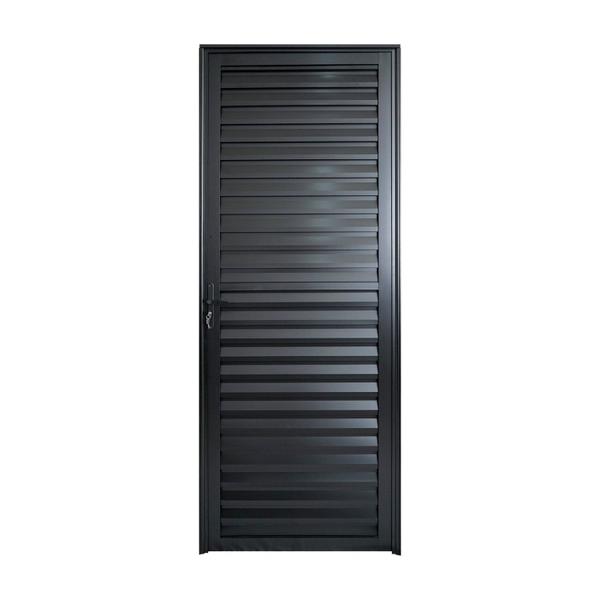 Imagem de Porta de Aluminio Palheta 210x70cm Linha Plus Lux-esquadrias Preto