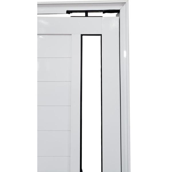 Porta de Alumínio Pivotante Branco Com Puxador e Vidro Linha 25 - DC Imagem de Porta de Alumínio Pivotante Branco Com Puxador e Vidro Linha 25 - DC