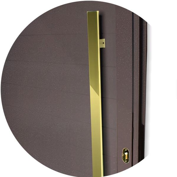 Imagem de Porta de Aluminio Pivotante Lambril 210x100cm com Puxador Super Visione Brimak