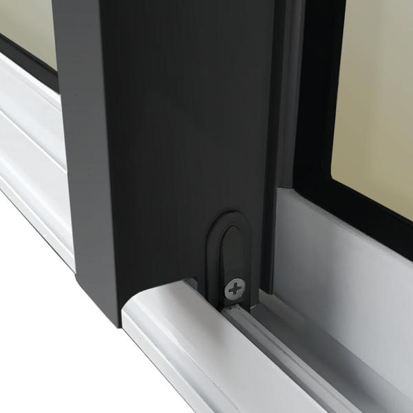 Porta de Correr com Travessas 4 Folhas Moveis 210 X 240 Elite com Fechadura Tetra Vidro Reflex - Brimak Imagem de Porta de Correr com Travessas 4 Folhas Moveis 210 X 240 Elite com Fechadura Tetra Vidro Reflex