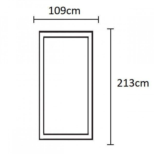 Imagem de Porta de Madeira Lambril 213x109cm com Batente 9,4cm EWK P12 M30 Rondosul