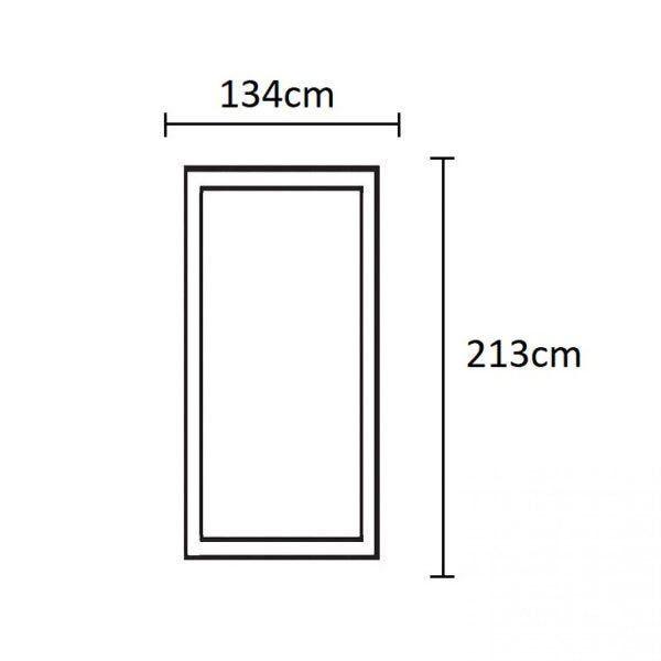 Imagem de Porta de Madeira Lambril 213x134cm com Batente 9,4cm EWK P14 M34 Rondosul