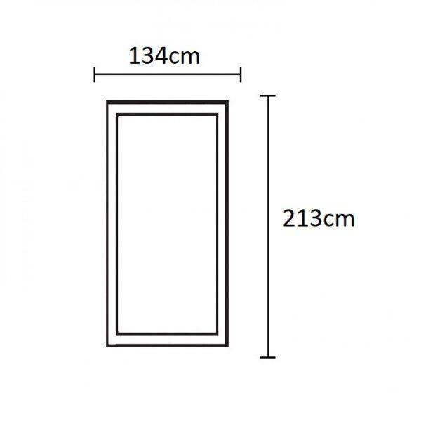 Imagem de Porta de Madeira Lambril 213x134cm com Batente 9,4cm EWK P14 M34 Rondosul