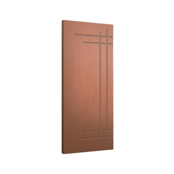 Imagem de Porta de Madeira Maciça 210cmx62cm Friso 15 Ipê