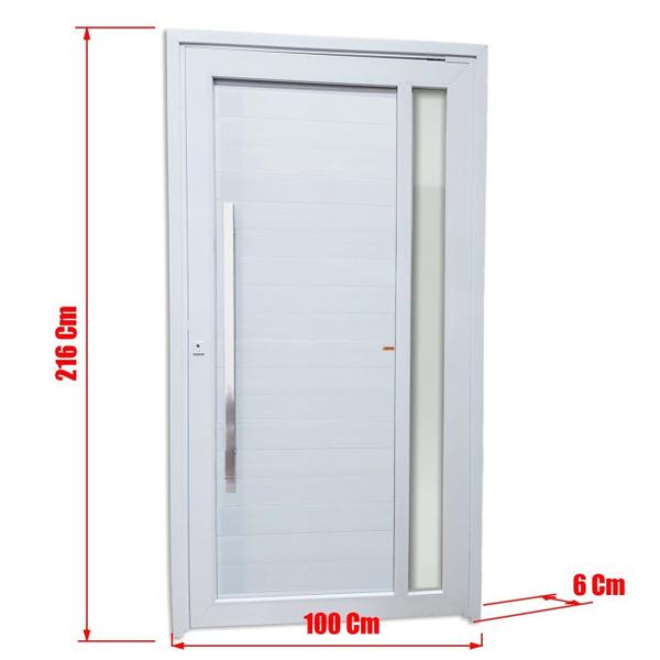 Imagem de Porta de PVC Pivotante 216x100cm Visione Tecplus100 Brimak