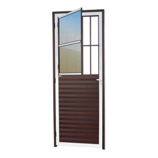 Imagem de Porta de Sala Linha 25 Vidro Reflex 210cm x 80cm Brimak