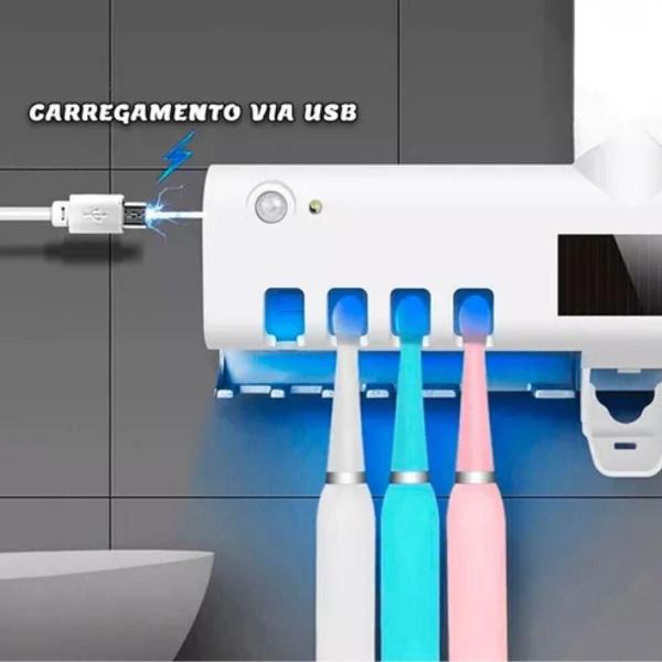 Porta Dentes Esterilizador com LED - Black Watch Imagem de Porta Dentes Esterilizador com LED