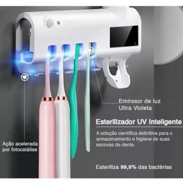 Porta Dentes Esterilizador com LED - Black Watch Imagem de Porta Dentes Esterilizador com LED