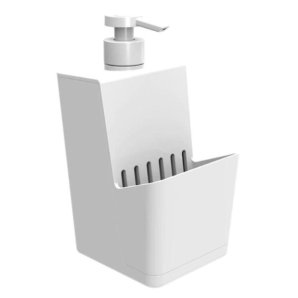 Imagem de Porta Detergente Branco com Suporte para Esponja 500ml Smart Crippa