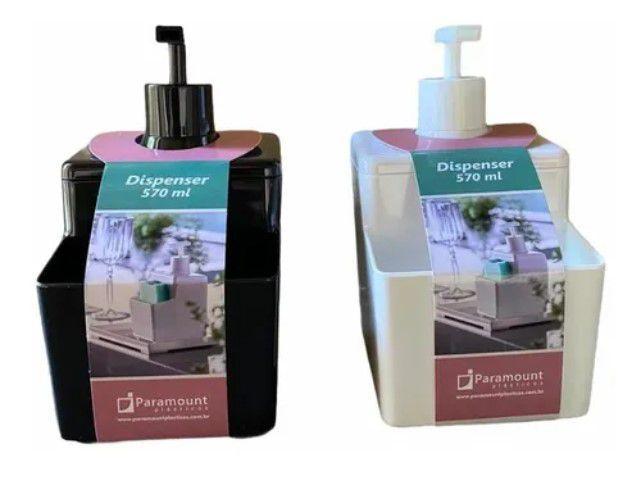 Imagem de Porta Detergente Dispenser 570 ML Preto Concept Paramount