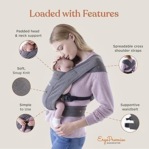 Imagem de Porta-embrulhos para bebês Ergobaby Embrace Cozy Newborn 3,2-11,3 kg