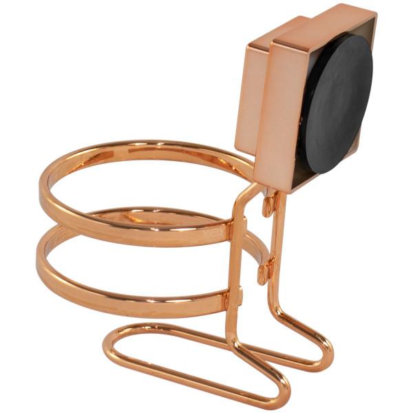 Porta Escova Com Suporte Cobre Rose Gold Fixação Ventosa - Wp Connect Imagem de Porta Escova Com Suporte Cobre Rose Gold Fixação Ventosa