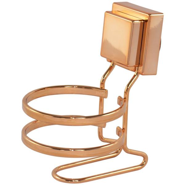 Porta Escova Com Suporte Cobre Rose Gold Fixação Ventosa - Wp Connect Imagem de Porta Escova Com Suporte Cobre Rose Gold Fixação Ventosa