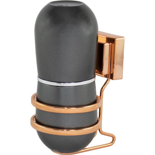 Porta Escova Com Suporte Cobre Rose Gold Fixação Ventosa - Wp Connect Imagem de Porta Escova Com Suporte Cobre Rose Gold Fixação Ventosa