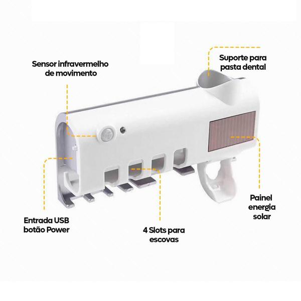 Imagem de Porta Escova De Dentes Pasta Automatico E Esterilizador Uv