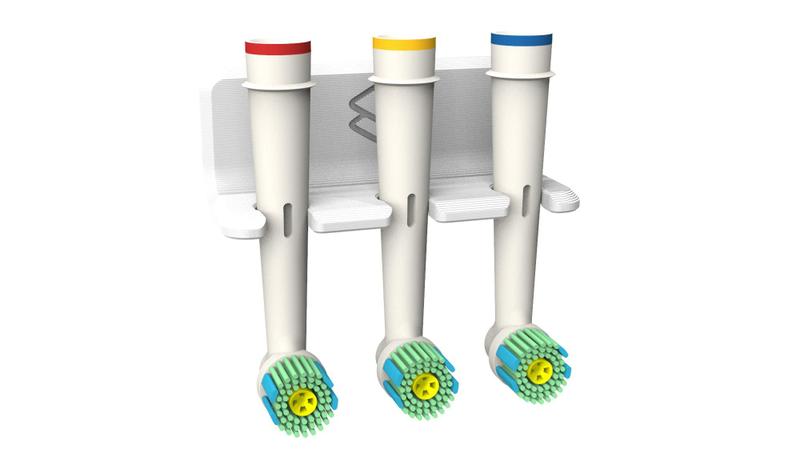 Imagem de Porta Escova Dente Compatível Refil Elétrica Oral B Com Fita