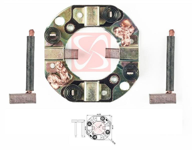 Imagem de Porta Escova E80 Tempra 1.6I.E Brava 1.6 16V El Bravo 1.6 Bravo 1.6 Sx Marea 1.6 16V Bipower Palio 1.4 Punto 1.4 Turbo Gt Scudo 1.6 Siena 1.6 16V 127 