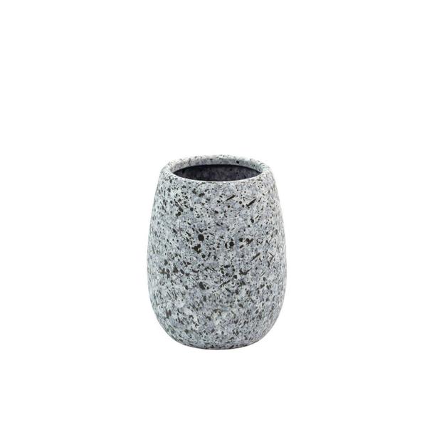 Porta-Escova Em Cerâmica Granilite Cinza - Digon Store Imagem de Porta-Escova Em Cerâmica Granilite Cinza