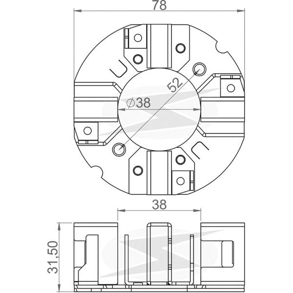 Imagem de PORTA ESCOVA MOTOR PARTIDA para AGCO, CASE: MAGNUN 220, 240,