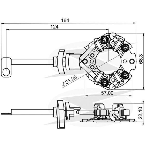 Imagem de PORTA ESCOVA MOTOR PARTIDA para CRUZE 17/ TURBO START-STOP T