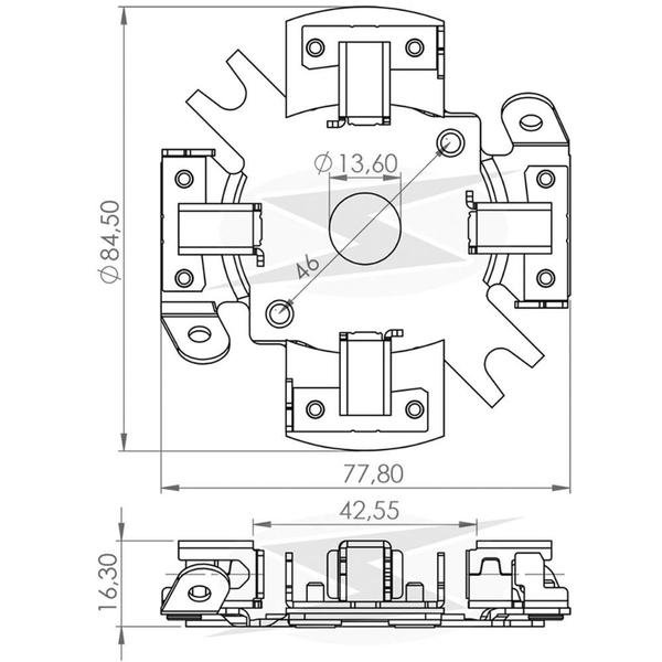 Imagem de PORTA ESCOVA MOTOR PARTIDA para GOL/ SAVEIRO/ PARATI/ FIAT/ 