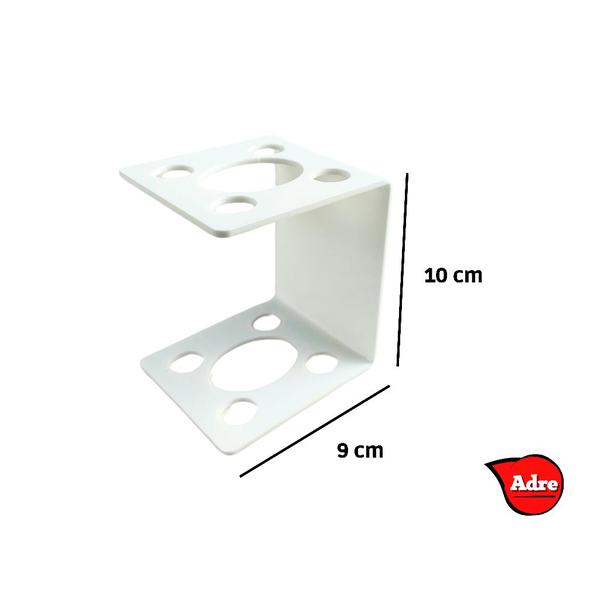 Porta Escova Suporte Acrilico Branco Banheiro - Adre Utilidades Imagem de Porta Escova Suporte Acrilico Branco Banheiro
