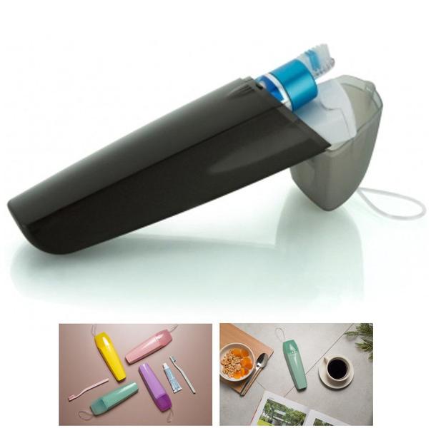 Porta Escovas Creme Dental Portátil Bolsa Mala Viagem Estojo Banheiro - UP 2000 Ou Imagem de Porta Escovas Creme Dental Portátil Bolsa Mala Viagem Estojo Banheiro - UP 2000 Ou