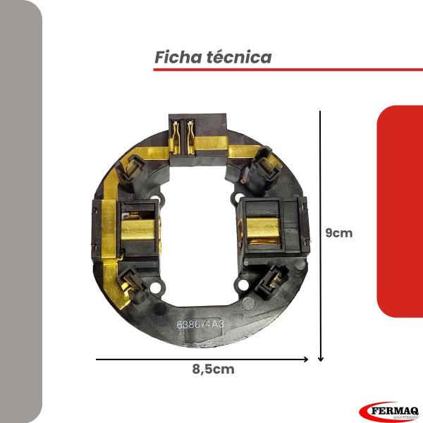 Imagem de Porta Escovas Para Martelo Rompedor HM0870C Makita 638674-3