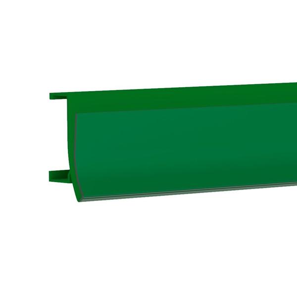 Imagem de Porta Etiqueta Bandeja Gondola Fit 90 Cm Verde Kit Com 15