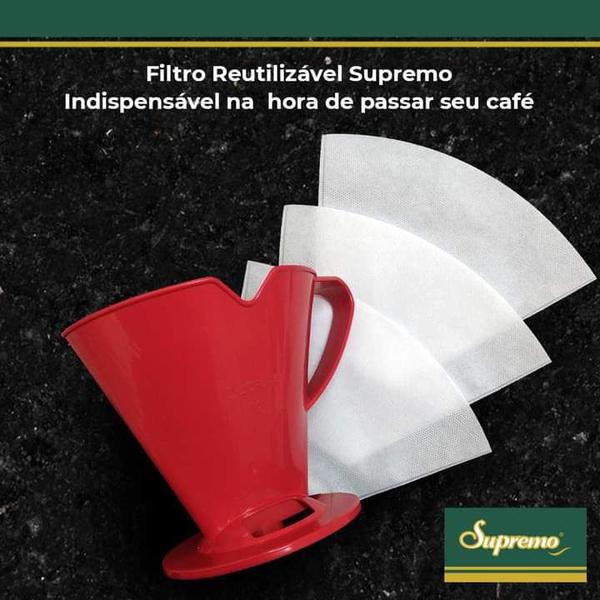 Imagem de Porta Filtro de Café Supremo Tamanho 103 - Cores Diversas