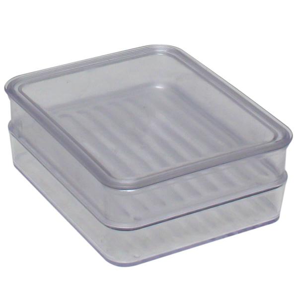 Porta Frios Empilhável Plástico Transparente com Tampa Pote para Presunto e Queijo Duplo Cinquetti Imagem de Porta Frios Empilhável Plástico Transparente com Tampa Pote para Presunto e Queijo Duplo Cinquetti