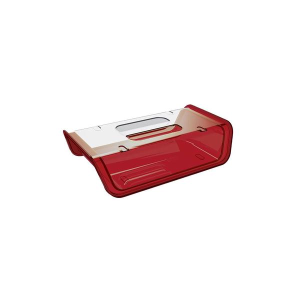 Porta Frios Vermelho Queijeira Tampa Transparente - UZ Imagem de Porta Frios Vermelho Queijeira Tampa Transparente