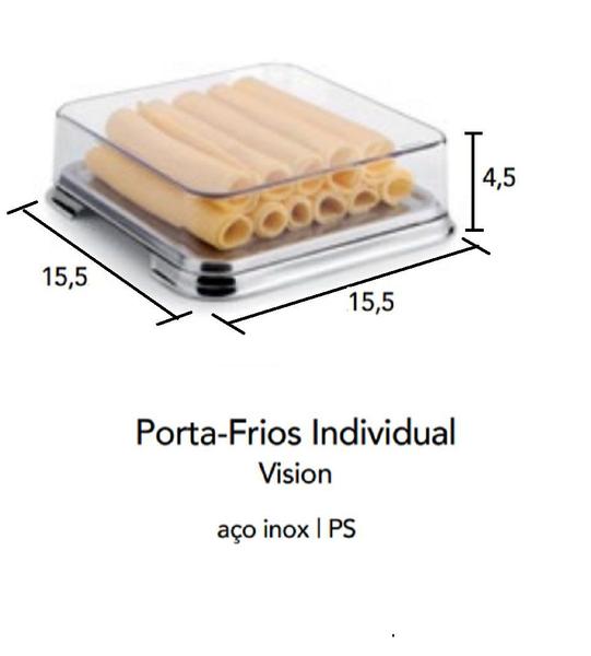 Imagem de Porta Frios Vision 15x15 Cm Bandeja De Aço Inox Marca Forma