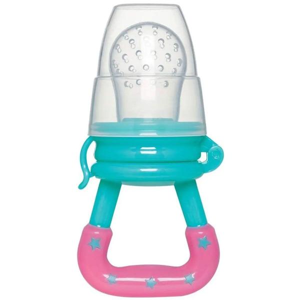 Porta Frutinha com Sugador de Silicone Buba Chupeta Alimentadora Colorida Imagem de Porta Frutinha com Sugador de Silicone Buba Chupeta Alimentadora Colorida