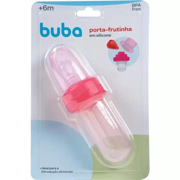 Imagem de Porta-frutinha em silicone rosa - Buba