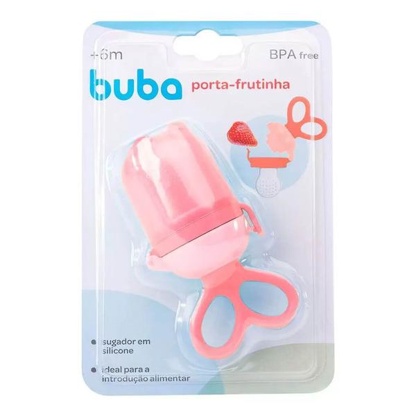 Imagem de Porta Frutinha Sugador Em Silicone Rosa 12625 Buba