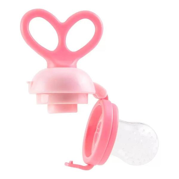 Porta Frutinha Sugador Em Silicone Rosa 12625 Buba Imagem de Porta Frutinha Sugador Em Silicone Rosa 12625 Buba
