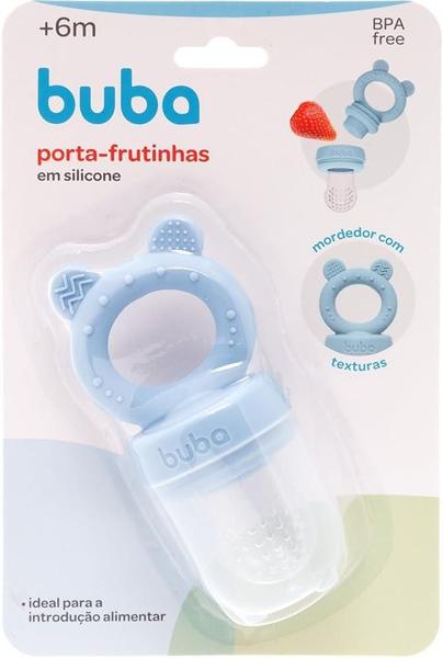 Imagem de Porta-frutinhas em silicone ursinho azul buba