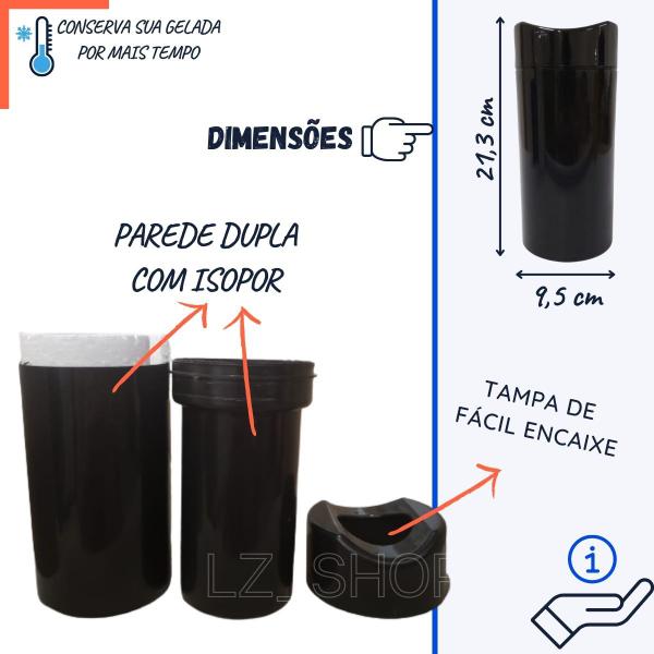 Imagem de Porta Garrafa Térmico 600ml Camisinha Para Cerveja Kit 12 unidades