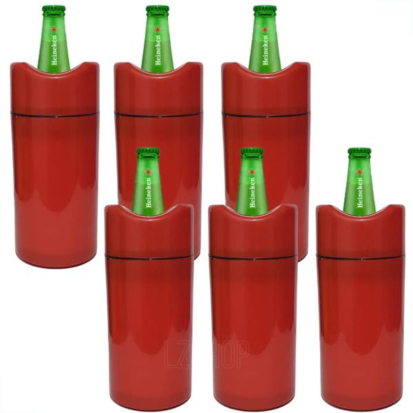 Imagem de Porta Garrafa Térmico 600ml Camisinha Para Cerveja Kit 6 unidades