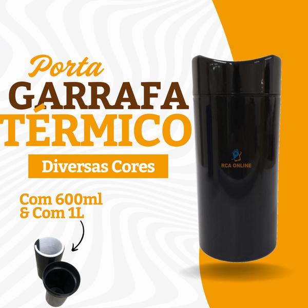 Imagem de Porta Garrafa Termico C/ Isopor Para Cerveja 600ml & 1L Kit 12 Un