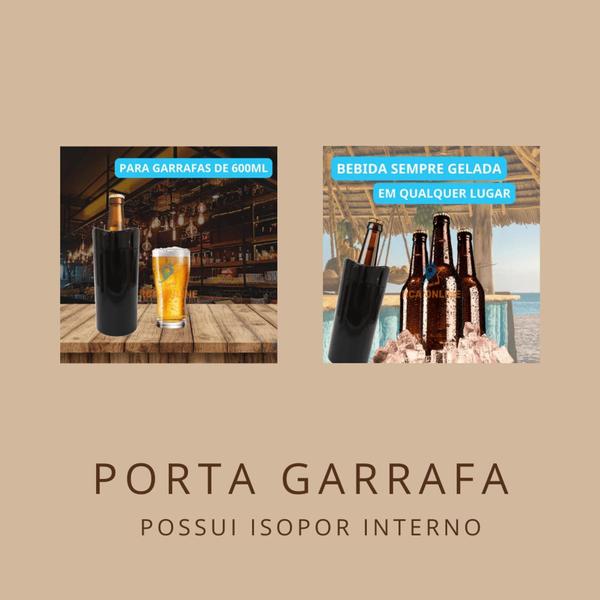 Imagem de Porta Garrafa Termico C/ Isopor Para Cerveja 600ml & 1L Kit 12 Un