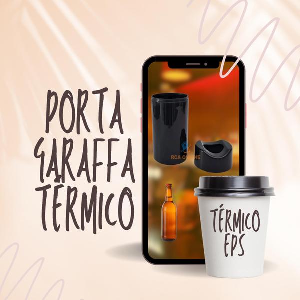 Imagem de Porta Garrafa Termico C/ Isopor Para Cerveja 600ml & 1L Kit 12 Un