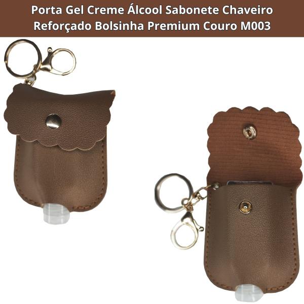 Porta Gel Creme Álcool Sabonete Chaveiro Reforçado Bolsinha Premium Couro M003 - Losamores Imagem de Porta Gel Creme Álcool Sabonete Chaveiro Reforçado Bolsinha Premium Couro M003