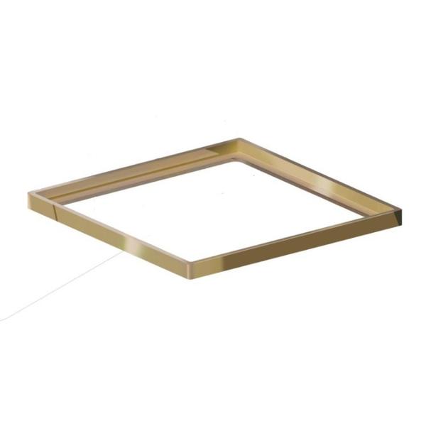 Imagem de Porta Grelha Elleve Quadrada Gold Linear Acessórios 15x15cm