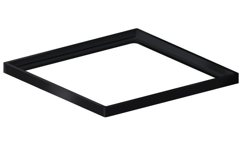 Imagem de Porta Grelha Elleve Quadrado 150mm Black Matte Linear