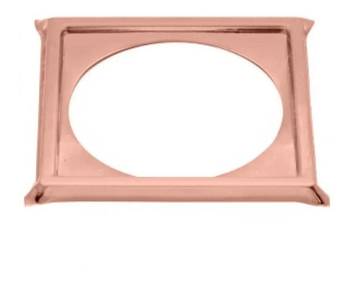 Imagem de Porta grelha ralo click 10x10 suporte rose gold inox