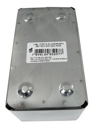 Porta Guardanapo Aço Inox Para Restaurantes - 5 Unidades - JSN Imagem de Porta Guardanapo Aço Inox Para Restaurantes - 5 Unidades