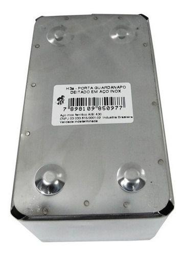 Porta Guardanapo Aço Inox Para Restaurantes 5Un - Jsn Imagem de Porta Guardanapo Aço Inox Para Restaurantes 5Un