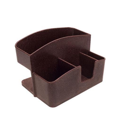 Porta Guardanapo Com Sache Imbuia 14X10X9Cm - EVO Imagem de Porta Guardanapo Com Sache Imbuia 14X10X9Cm